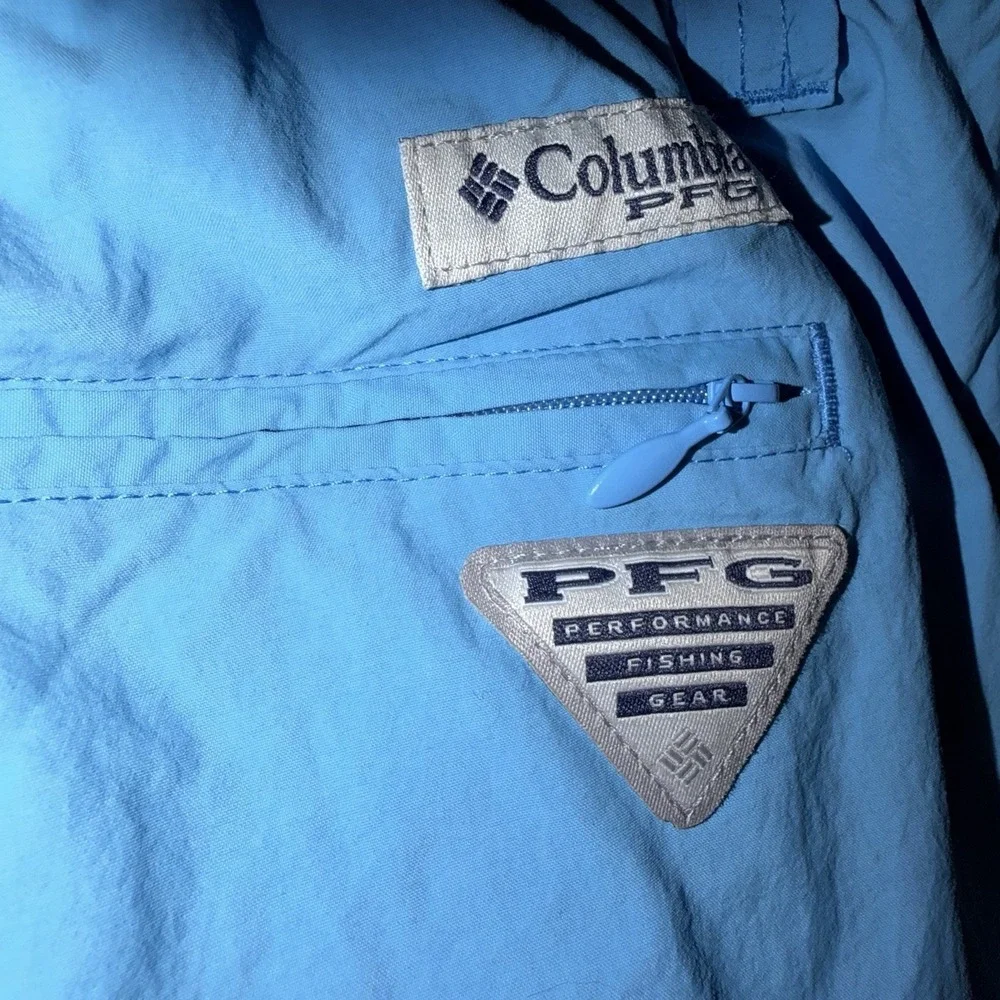 Columbia PFG Omni Shade Shorts Mens XXL Blue Fishing Swim‎ Elastic
